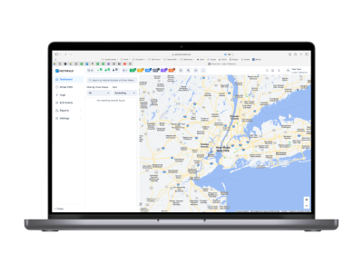 Dispatch Board map and fleet interface